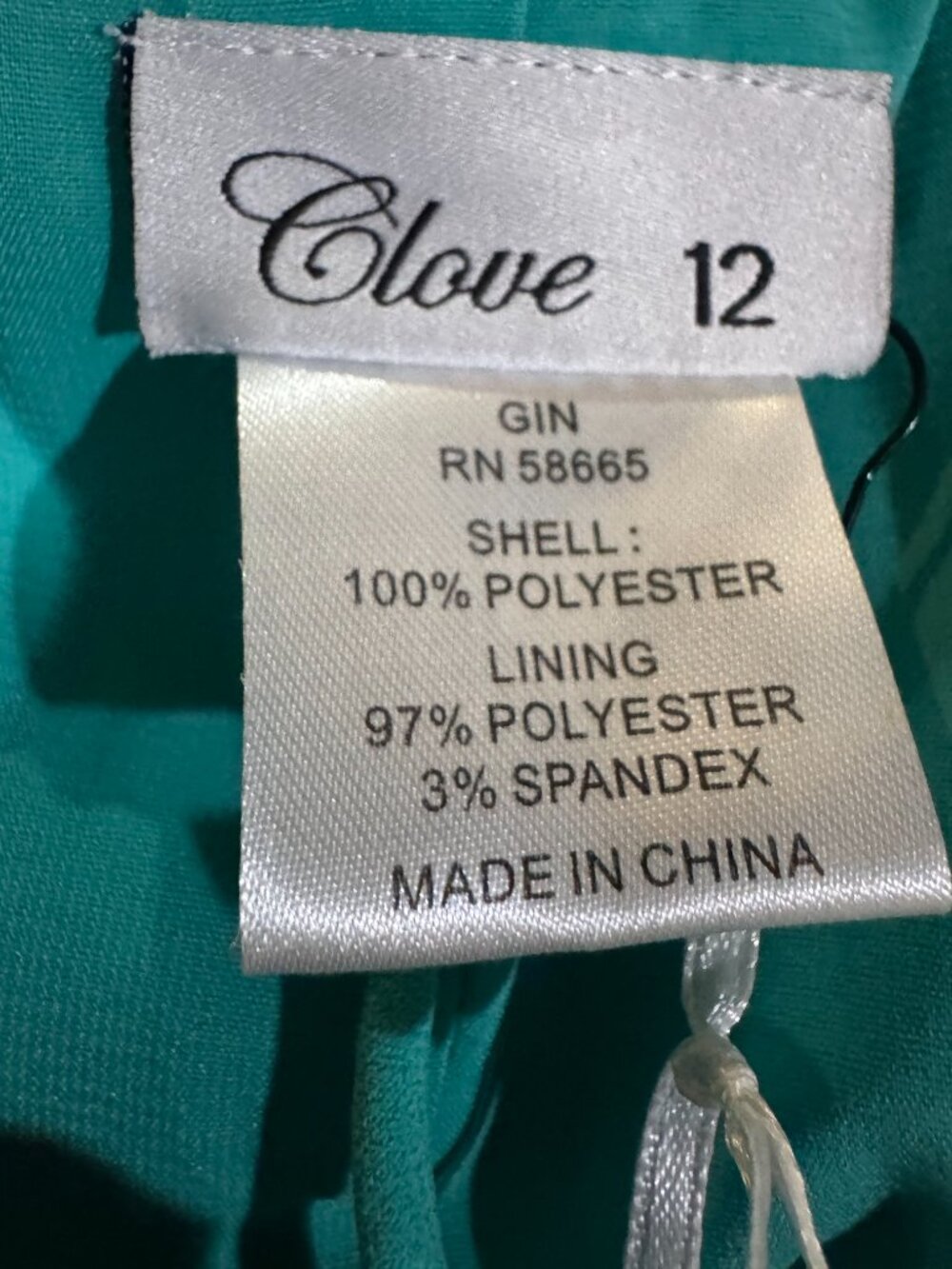Maxi Dress by Clove in Turquoise Size 12 NWT - Picture 4 of 6